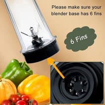 닌자진공블렌더 울트라 초고속 상업용 믹서기 nutri ninja bl770 bl780 bl660 블렌더 16 oz 싱글 서브 컵 세트용, 베이지