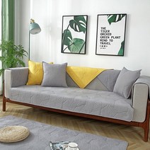 간편설치 3인용 퀼팅쇼파패드 그레이 거실 원룸 세탁가능 소파깔개 토퍼 쇼파천갈이 편한소파리폼 분리형쇼파커