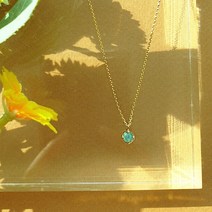 [그리니쉬 주얼리] 바닷물 실버 원석 목걸이 아마조나이트 원석목걸이