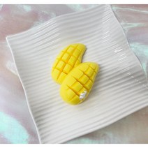 망고 수제 실리콘 과일 몰드 1구 캔들 석고방향제 비누 diy