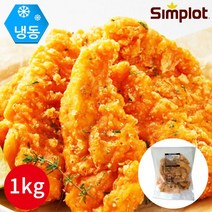심플로트 심플로트 매콤한 치킨텐더 1kg x 1봉, 단일옵션
