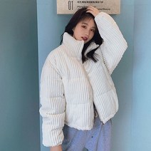 [디아리스] 여성 겨울 숏패딩 푸근푸근 골덴 점퍼 931W