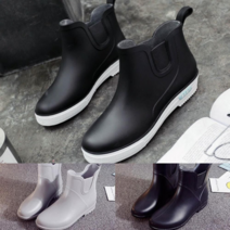 여성레인부츠 봄 방수커버 비올때신발 레인부츠신발