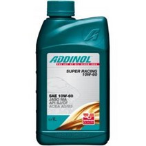 아디놀 ADDINOL SUPER RACING 슈퍼레이싱 엔진오일 10W-60 1L 서킷용 고성능 오일 CJ레이싱 팀 후원, 1개