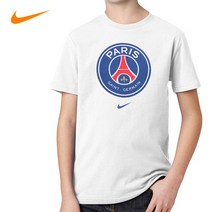나이키 PSG 에버그린 크레스트 반팔티 K 여성 여자 화이트 AQ7859-100 파리생제르맹 티셔츠