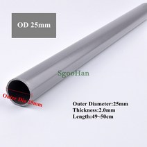 벨류하우스 논 물꼬조절기 2 개 OD 20 110mm 수족관 물고기 탱크 PVC 홈 가든 DIY 선반 튜브 관개 시스템 급수 피팅 49 50cm, 2.2pcs - Outer dia 25mm