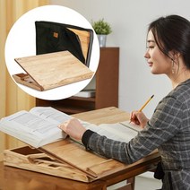 곧은나무 명품 각도조절 독서대 800 오크 보관가방 세트 필기독서대, 800_오크브라운, 오른손, 가방 800 블랙
