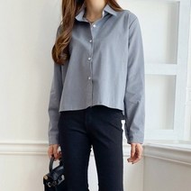 디작소 여성 모디언 베이직 무지 컬러 카라 남방