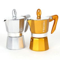 [페드리니]칼라모카포트 1컵/2컵/3컵/6컵 (골드/실버), 3컵, 골드