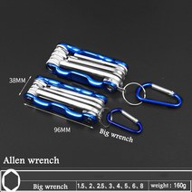 접이식 육각 렌치 금속 메트릭 알렌 세트 Torx Allen Key Hex 스크루 드라이버 수공구 Llave Hexagon Spanner, Small hexagon wrench, CHINA