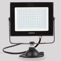 번개표 led 투광등 투광기 써치등 공장등 야외등 작업등 거치대, KM 슬림 투광기 50W 블랙_전구색(연노랑빛), 1개