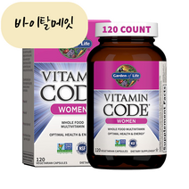 Garden of Life 비타민코드 멀티비타민 6세이상 패밀리 120캡슐 가든오브라이프 Vitamin Code Family Multivitamin, 1개