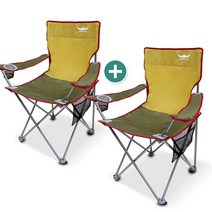 BUFFALO 버팔로 캠핑의자 뉴 캠핑체어세트(2P) 낚시의자, 머스타드, 2p