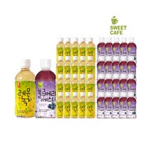 웰그린 스위트카페 녹차음료 340ml x 20PET 1박스 묶음 골라담기 자두 레몬 복숭아 블루베리 애플망고 또와몰53, 20+20개입(레몬+블루베리)