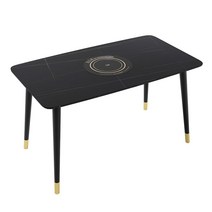 튼튼한 업소용 고기 테이블 고깃집 식탁 입식 숯불 식당 창업 불판, 로렌 블랙 120*80테이블, 표준판매