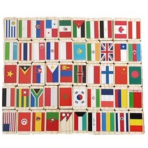 만국기도미노 세계 국기 원목 도미노 100pcs 원목도미노 국기도미노 도미노