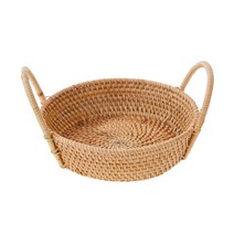 모던하우스 라탄 원형 핸디 바구니 (중)20cm WO0420004