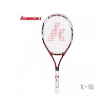 가와사키 테니스라켓 K-18 레저용 교구용 숙련된동호인 비기너 역동적인 플레이어 충격흡수력이 뛰어남 34% 할인할인 전 가격50 000원상품 가격33 000원