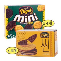오리온 다이제 씬 84g x 4개 + 다이제 미니 80g x 4개, 단품