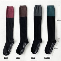 필라테스 요가 논슬립 니삭스, 블루그린, 골지