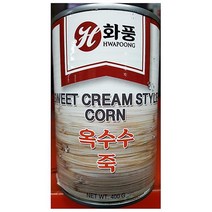 [올록Oo^s*^] 옥수수죽 크림콘 화풍 400그램 X 24개 통조림 업소용 전문 9955979EA