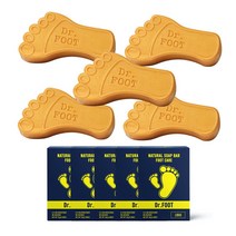 JJBIO 닥터풋 Dr.FOOT 허브 발비누 5개 발냄새 각질 항균 무좀 아마존 풋케어, 110g