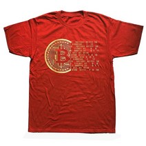 기념주화 비트코인선물 모형소품Bitcoin Shirt Cryptocurrency Miner BTC Crypto Design Punk Money Coin, 03 RED_03 M
