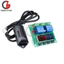 온도계 습도계 온습도계 XH-M452 LED 디지털 조절기 조절기 DC 12 가정용, 녹색 PCB