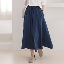 삐까삐까 카라멜 밴딩 훌 스커트