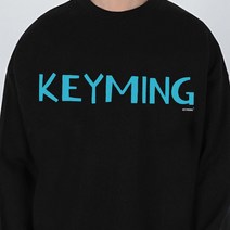 키밍 청록색 기본 맨투맨 캐주얼 포인트 데일리 커플