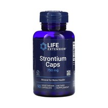라이프 익스텐션 스트론튬 캡 250mg 식물성 캡슐 90정 1개