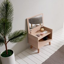 접이식 거울 깔끔한 좌식 오픈 화장대 로맨틱화장대 신혼화장대 은은한디자인 자취화장대 화장품수납함, 그레이