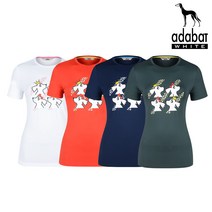 (나무) 아다바트화이트 여성 골프티셔츠 (TP)A8M-WTS273 택1 반팔티 골프웨어 라운드티