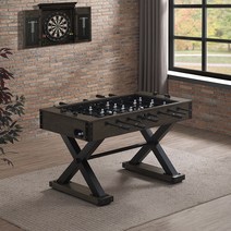 테이블 축구 게임 원목 테이블 보드게임 대형 사커 게임, 검은색