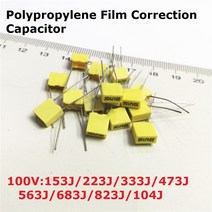 볼트키트 20PC 폴리 프로필렌 필름 커패시터 100V 153J100 223J100 333J100 473J100 563J100 683J100 823J100 104J100 22/33, 08 100V 104J 0.1UF