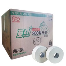 토미 점보롤 천연펄프 300M 2겹 16롤 1박스 휴지 화장지 두루마리