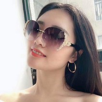DFMEI 뉴 노테 선글라스 패미닌 여성 선글라스 큐빅 빅테 선글라스 스트리트 선글라스