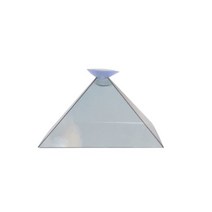 dropshipping 3d 홀로그램 피라미드 디스플레이 프로젝터 비디오 스탠드 스마트 휴대 전화 범용, 01 As Shown