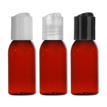 프레스캡 30ml 50ml 60ml 75ml 80ml 100ml 똑딱이캡 공병 화장품, 30ml갈색 투명캡