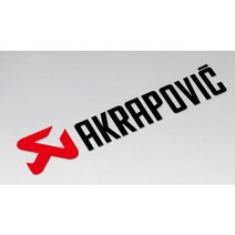 아크라포빅(Akrapovic) 데칼 반사 스티커, 아크라포빅 레드블랙, 2개