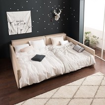 리바트 뉴 탐 패밀리침대 프레임 쿠션 양쪽가드Q+SS, 그레이