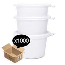 기타 국용기 105파이 1박스(1000개) 뚜껑포함 대 중 소 플라스틱 밀폐용기 국물 장국 탕 죽 국 소스 김치 단무지 도시락 분식 족발 배달 일회용 포장 용기 컵 그릇, 선택02.국용기 105파이 (중) 1박스(1000개)-뚜껑포함, 1