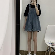멜빵반바지 멜빵 청 바지 데님 멜방 바프의상 빅사이즈 여자 오버롤 sp36