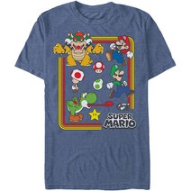 ROCKPANDA Characters Super Mario Bros. 반팔티