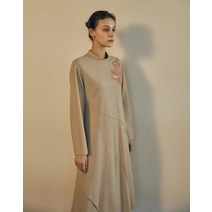 [닥스 여성] [[21FW]] DLDR1DY02I2 베이지 플라워자수 울혼방 긴팔원피스