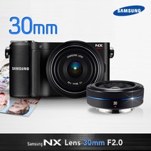 NX 30mm F2 표준단렌즈! [블랙색상] 팬케이크 인물렌즈 밝은렌즈 (빠른배송), 벌크상품[박스X]