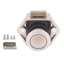 카라반 1 Pc 직경 20mm 캠핑카 푸시 잠금 RV 캐러밴 보트 서랍 래치 버튼 가구 하드웨어 액세서리 4 가지 색상 156942, Pearl Nickel