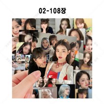 아이브 IVE 스티커 103장 108장 아이엠 키치 러브다이브 사진 그림 스티커 다이어리 캐리어 핸드폰 DIY 꾸미기 소품, 02-108장, 1세트