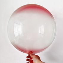 와우파티코리아 18인치 더블 컬러볼, 1개, 레드
