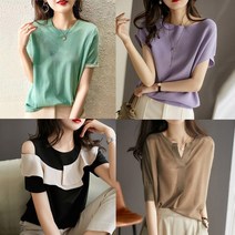 [리즈무드] (택1)시원한 썸머쿨니트/나시니트/반팔니트/여름니트